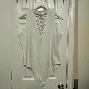 Forever 21 2X White Body Suit